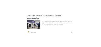 24º Salón Jóvenes con FIA ofrece variada programación – Revista PASIÓN PAÍS