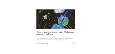 Concurso “Adolescentes desde casa” | UCAB potencia pensamiento ecológico – THE WYNWOODTIMES