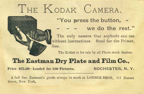 publicidad y publicaciones kodak usted pulsa el boton nosotros hacemos el resto